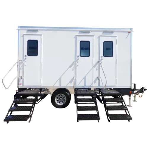 3 Station Bathroom Trailer Rental