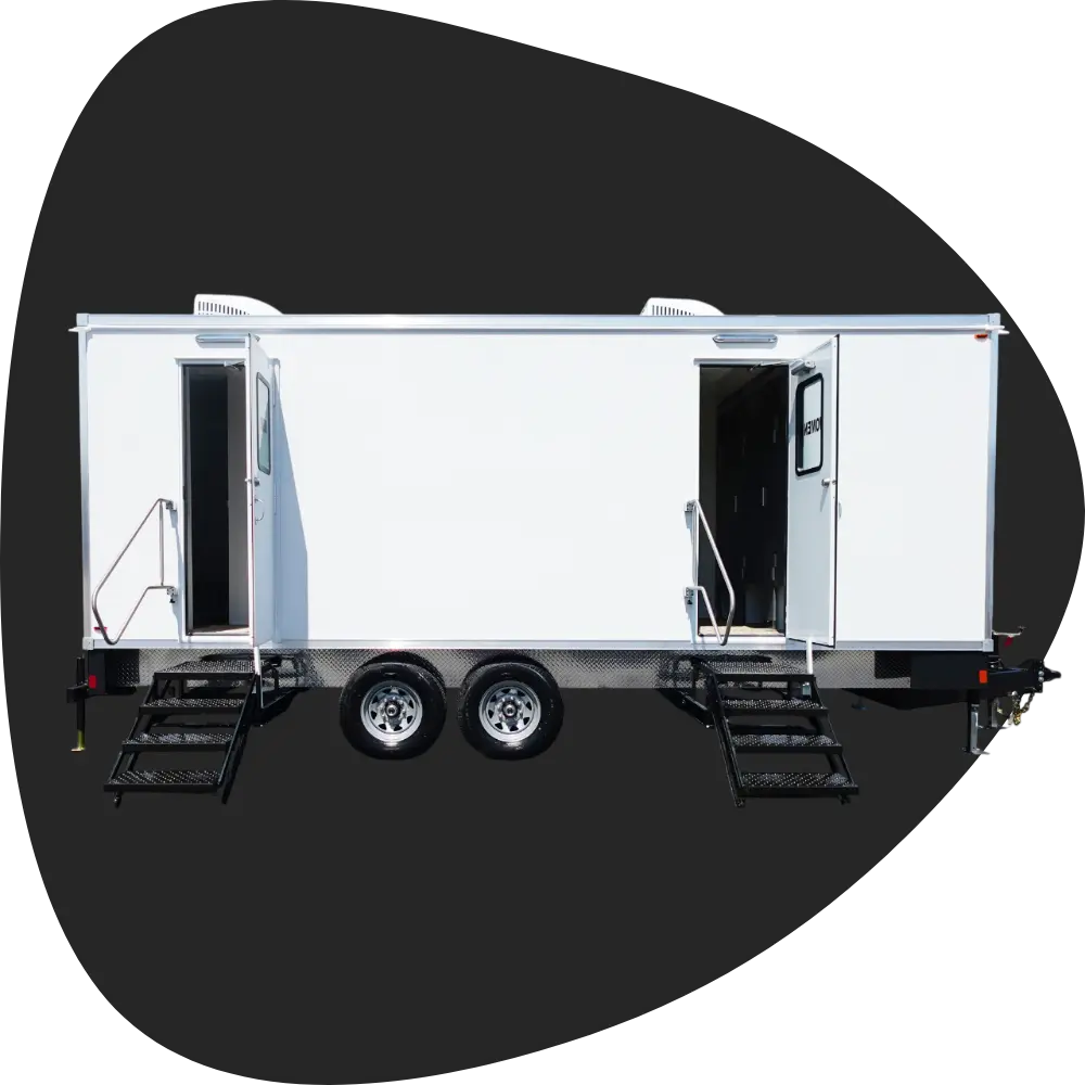 9 Station Portable Toilets for Weddings