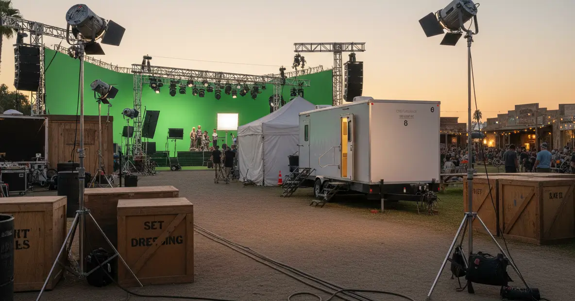 Luxury Portable Restrooms for TV Crews Las Vegas